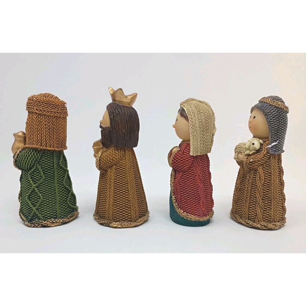 Christmas Nativity Set Tabletop Resin  Complete Set - Picture 5 of 16